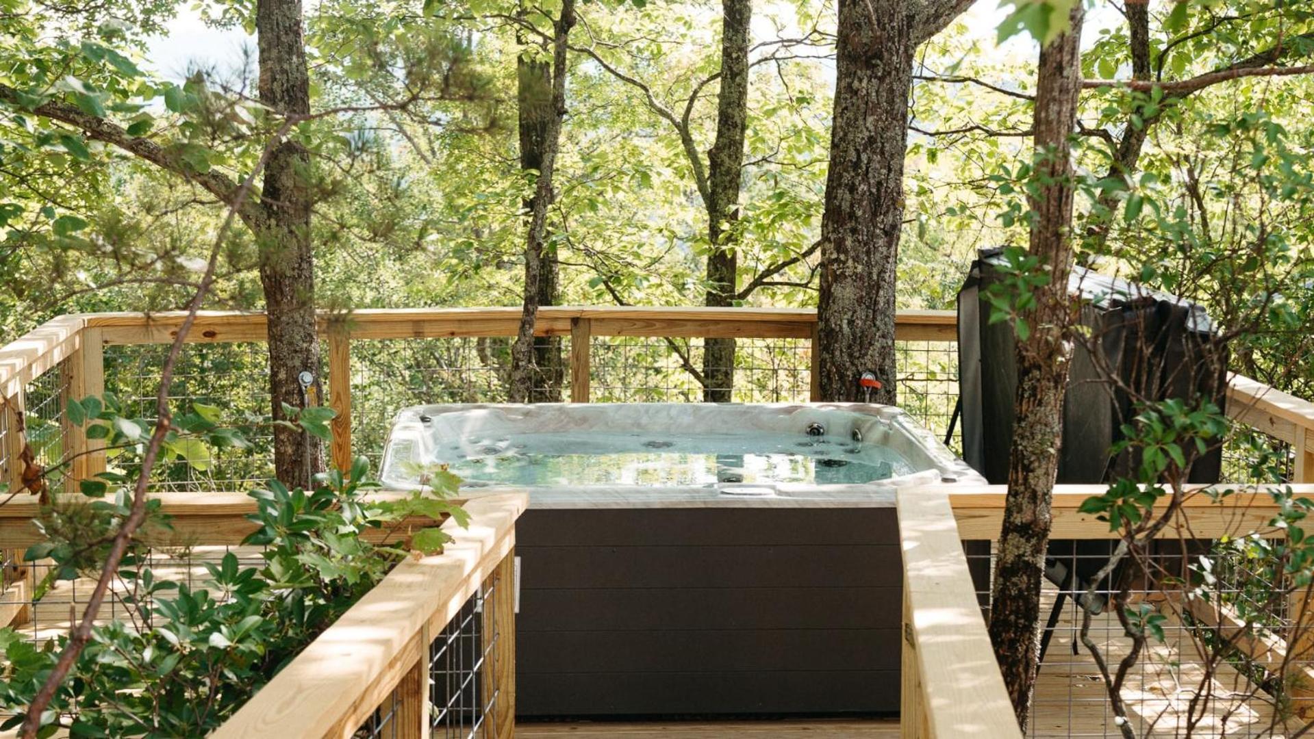 The Blackjack Oak In Treehouse Grove At Norton Creek Gatlinburg Exteriér fotografie