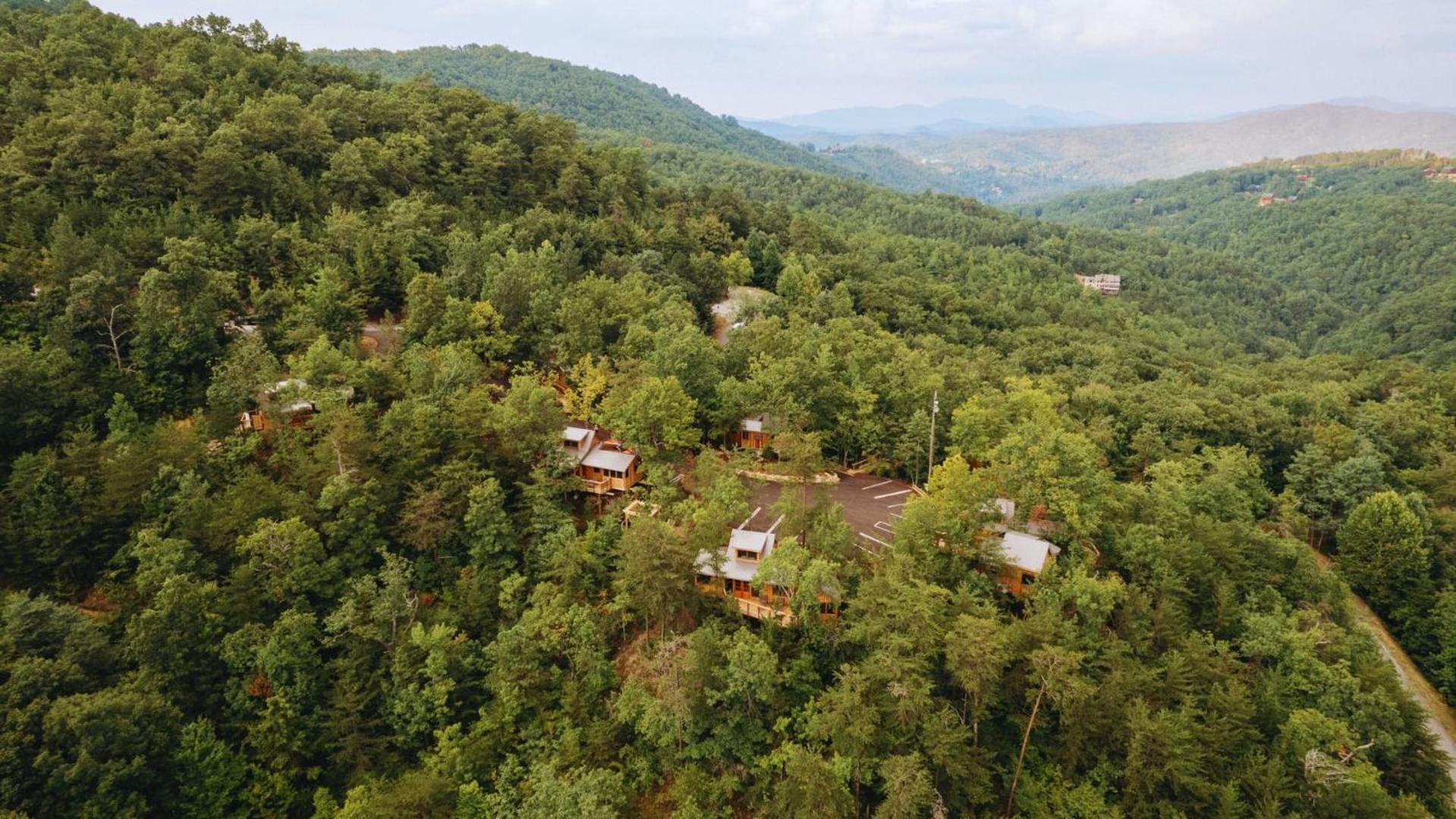 The Blackjack Oak In Treehouse Grove At Norton Creek Gatlinburg Exteriér fotografie