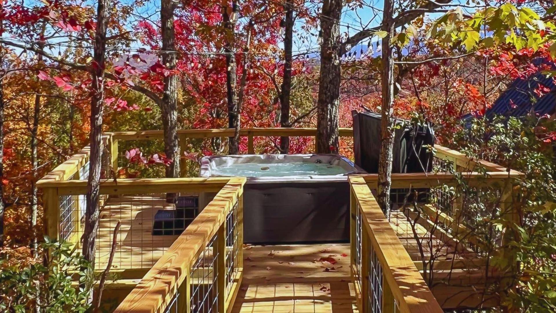 The Blackjack Oak In Treehouse Grove At Norton Creek Gatlinburg Exteriér fotografie