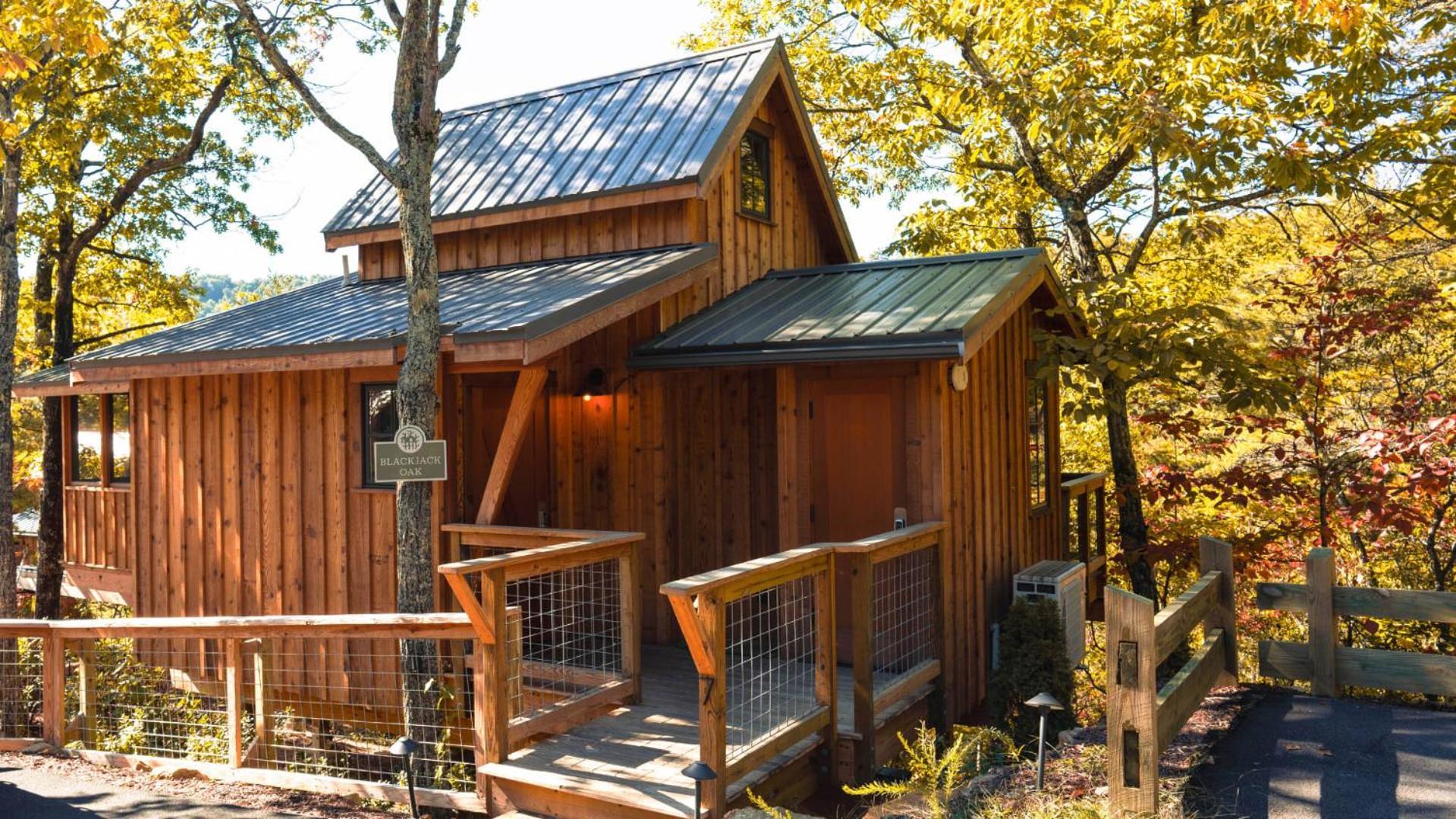 The Blackjack Oak In Treehouse Grove At Norton Creek Gatlinburg Exteriér fotografie