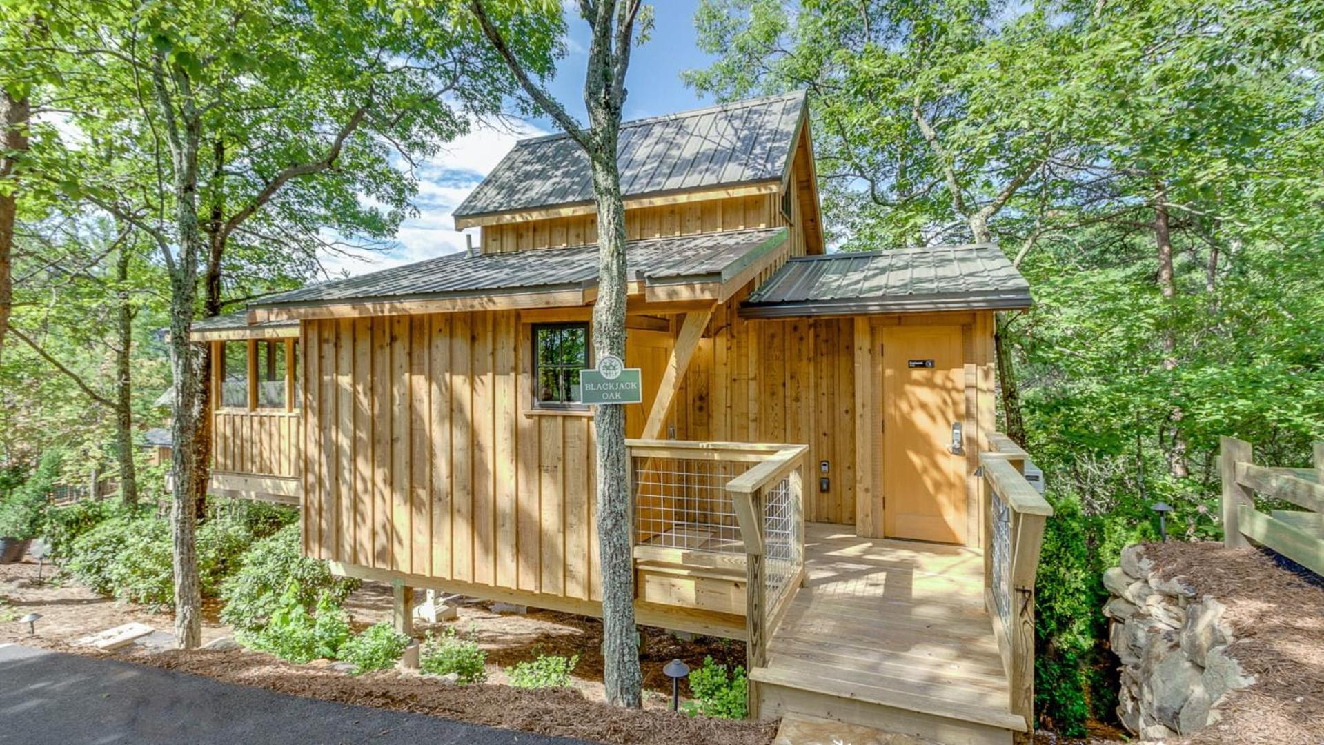 The Blackjack Oak In Treehouse Grove At Norton Creek Gatlinburg Exteriér fotografie